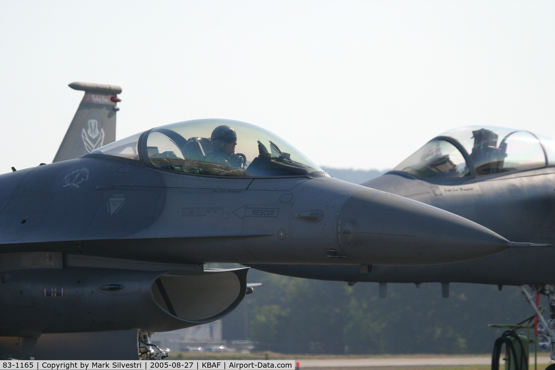 83-1165, 1983 General Dynamics F-16C Fighting Falcon C/N 5C-48, Barnes 2005