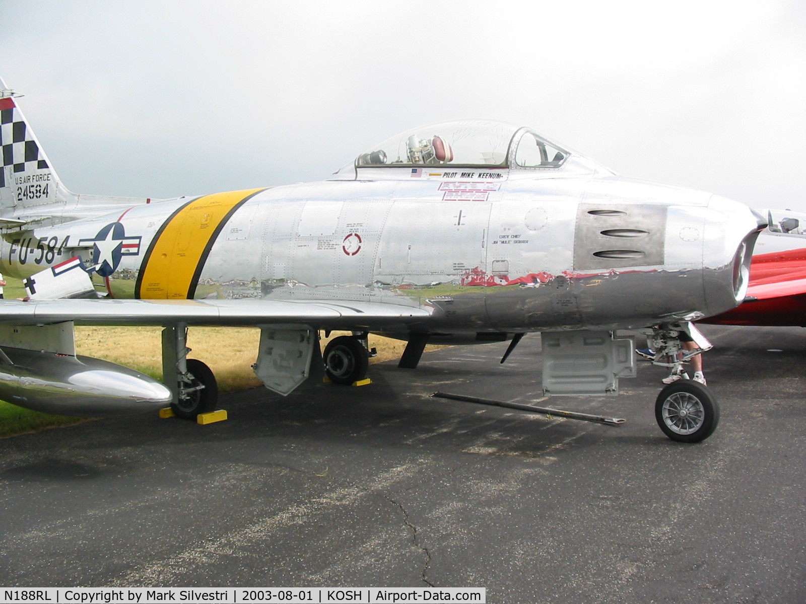 N188RL, 1952 North American F-86F Sabre C/N 191-682, Oshkosh 2003