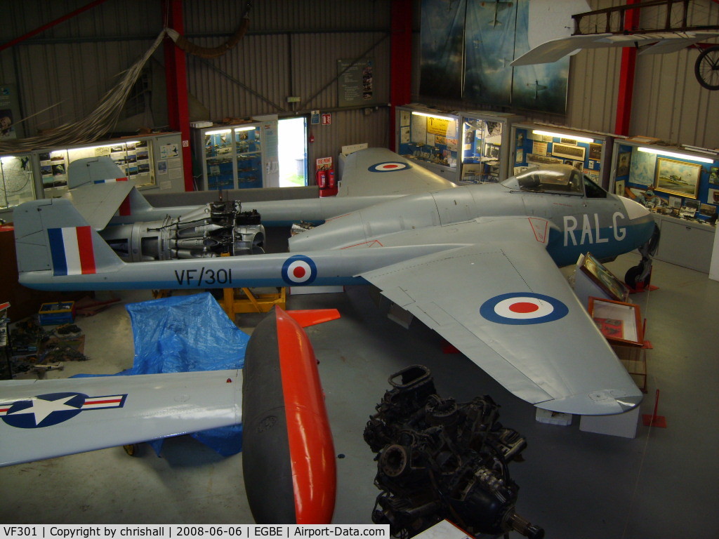 VF301, De Havilland Vampire F.1 C/N Not found VF301, RAF De Havilland DH-100 Vampire F1 (cn 7060M)