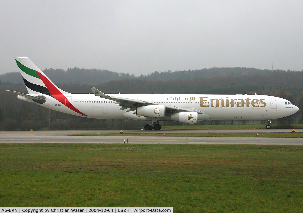 A6-ERN, 1997 Airbus A340-313 C/N 166, Emirates