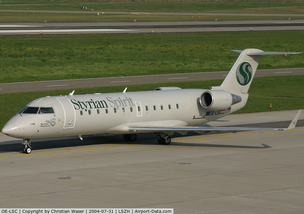 OE-LSC, 1999 Bombardier CRJ-200LR (CL-600-2B19) C/N 7299, Styrian Spirit