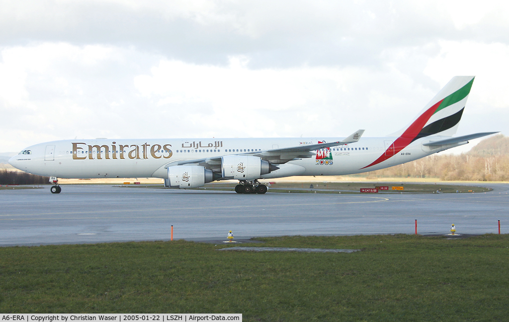 A6-ERA, 2002 Airbus A340-541 C/N 457, Emirates