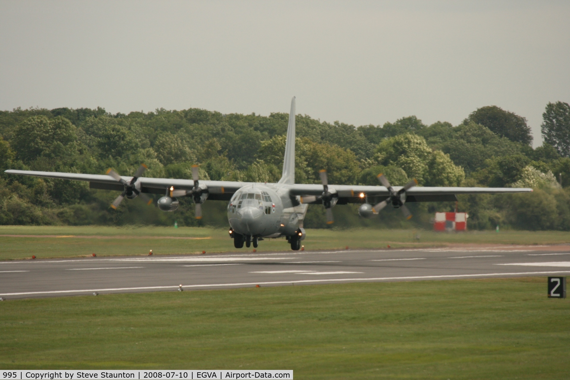 995, 1971 Lockheed C-130H Hercules C/N 382-4453, Taken at the Royal International Air Tattoo 2008 during arrivals and departures (show days cancelled due to bad weather)