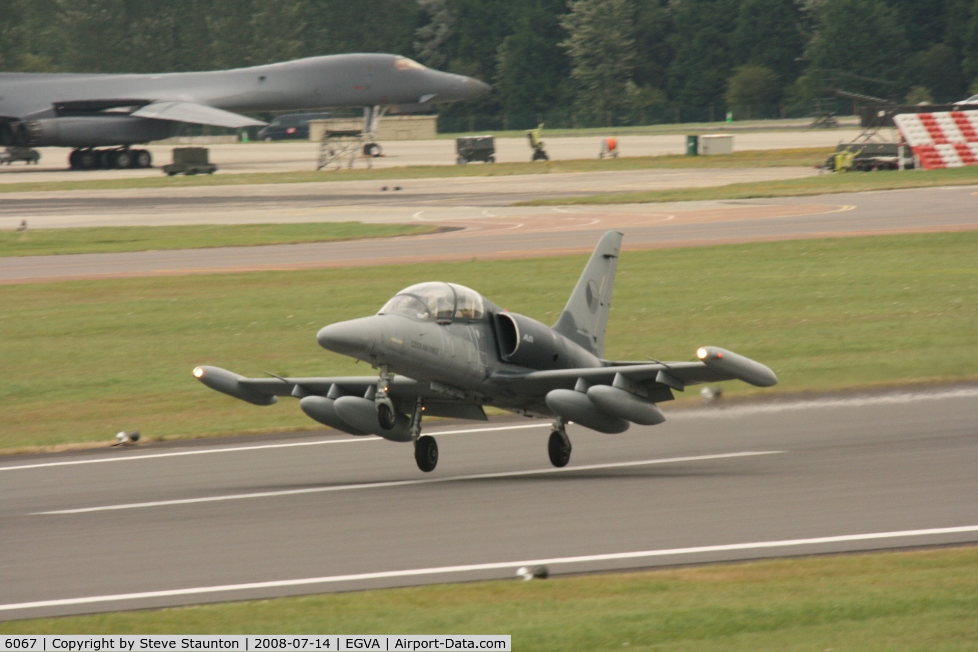 6067, Aero L-159 ALCA C/N 156067, Taken at the Royal International Air Tattoo 2008 during arrivals and departures (show days cancelled due to bad weather)