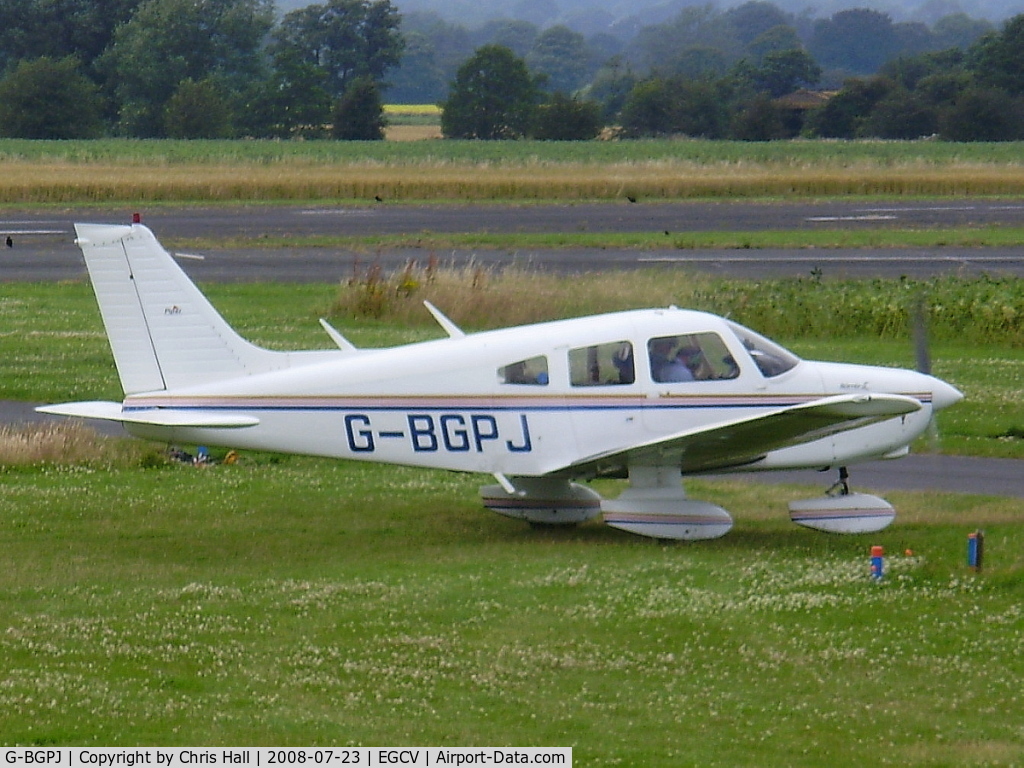 G-BGPJ, 1979 Piper PA-28-161 Cherokee Warrior II C/N 28-7916288, taxing out from Sleap