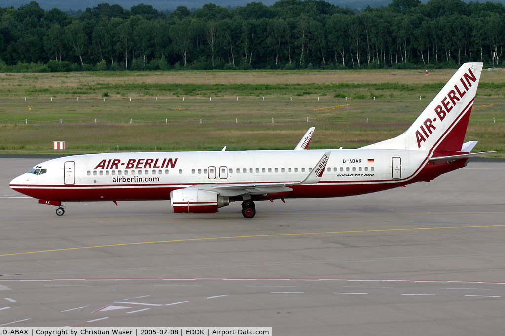 D-ABAX, 2000 Boeing 737-86J C/N 30063, Air Berlin