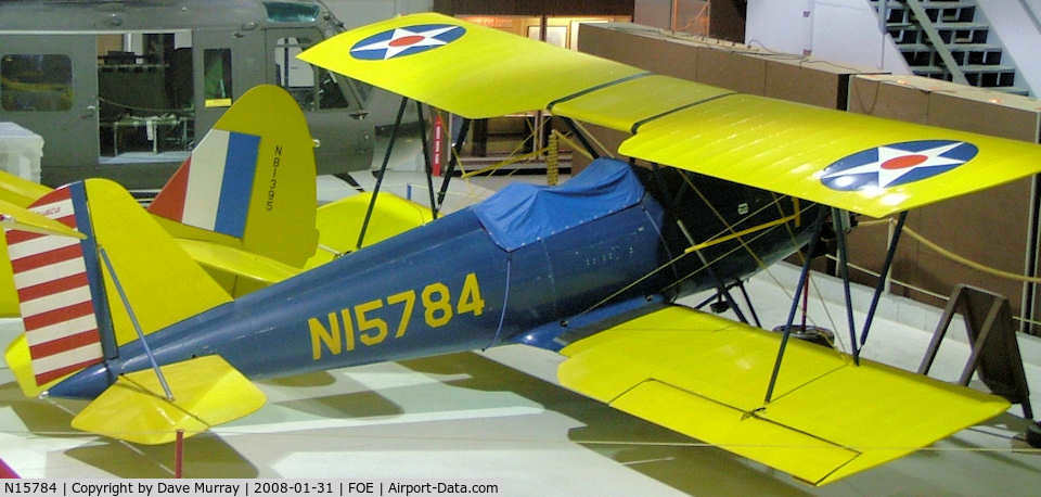 N15784, 1935 Meyers OTW C/N 1, Displayed at the Combat Air Museum, Topeka, Kansas