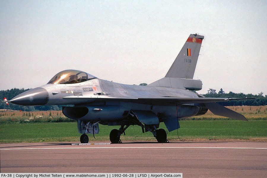 FA-38, SABCA F-16A Fighting Falcon C/N 6H-38, 350 Squadron - Belgium Air Force