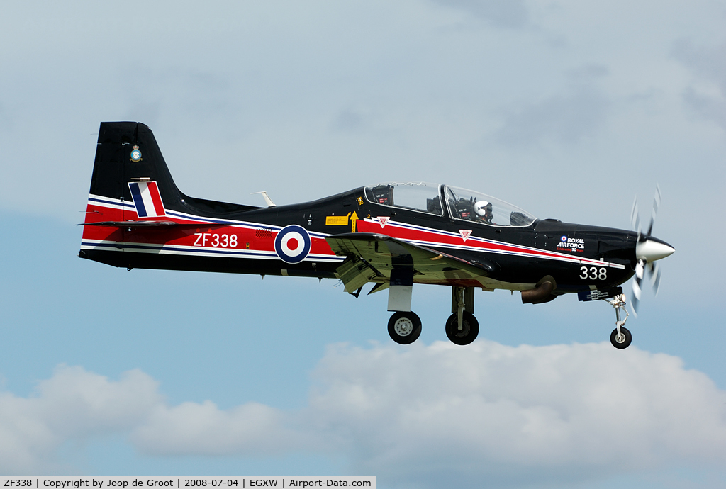 ZF338, 1991 Short S-312 Tucano T1 C/N S102/T73, This Tucano has a special paint scheme applied for the 90st anniversary of the RAF.