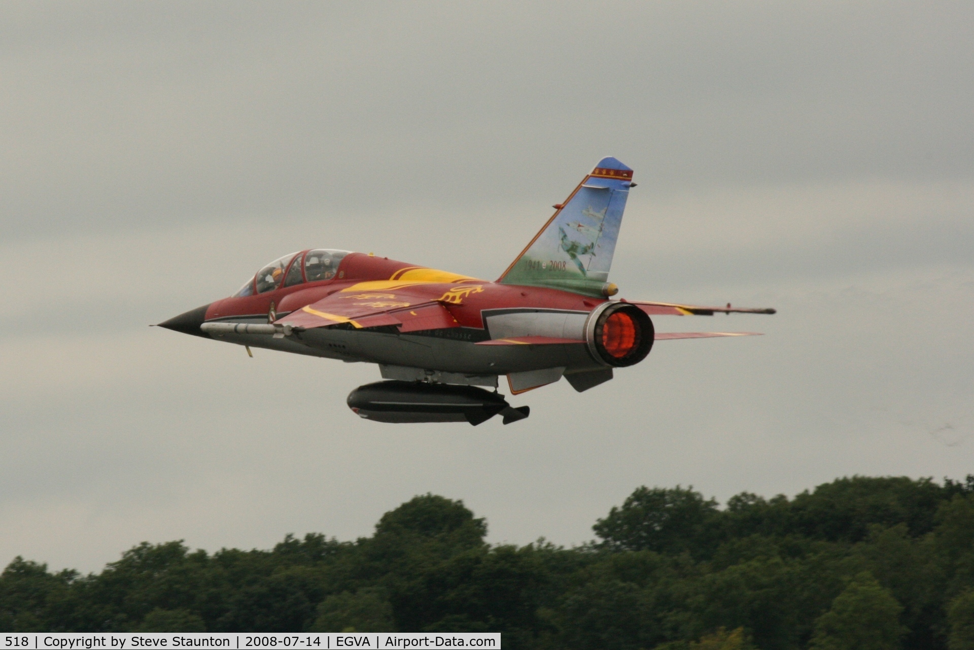 518, Dassault Mirage F.1B C/N 518, Taken at the Royal International Air Tattoo 2008 during arrivals and departures (show days cancelled due to bad weather)