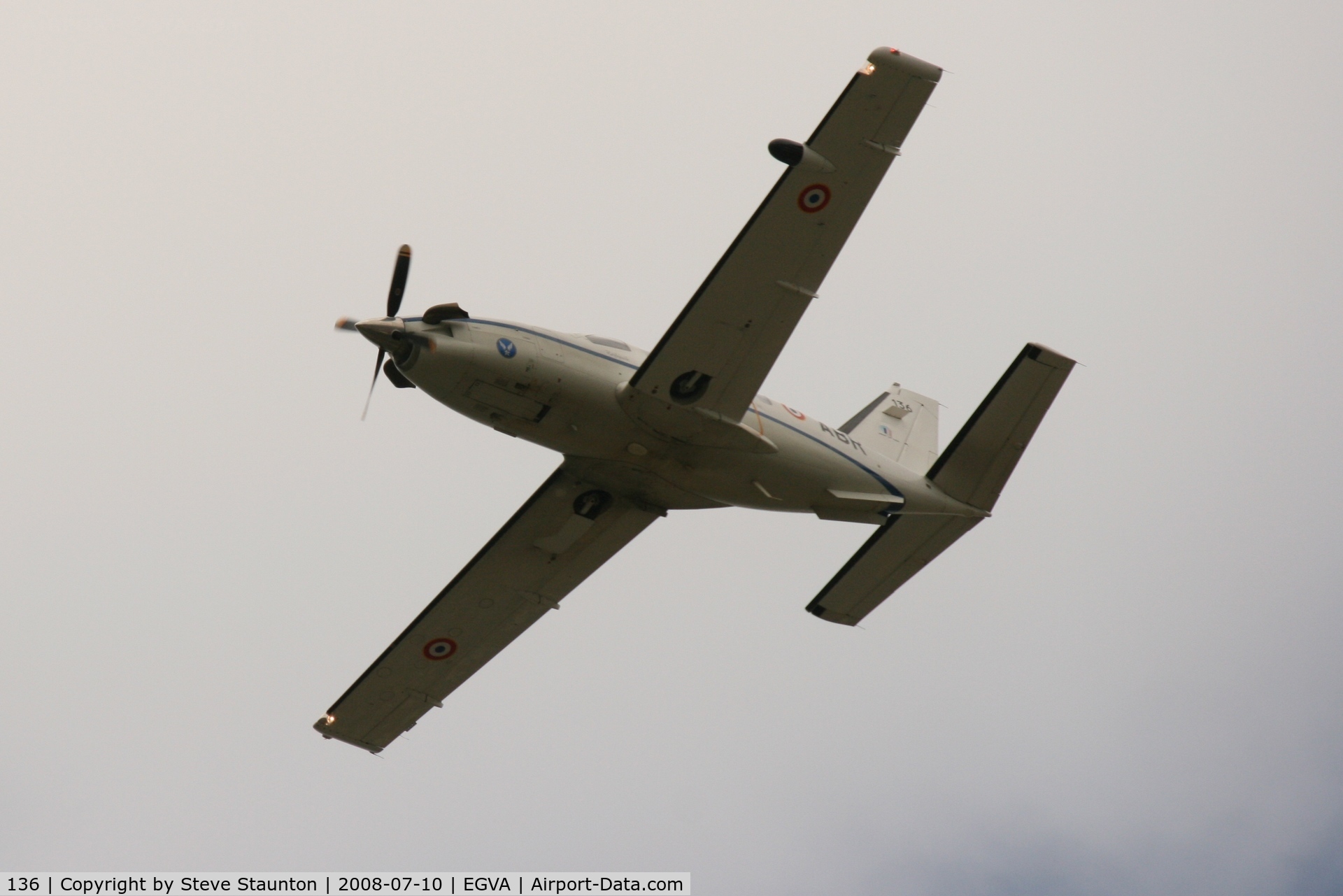 136, Socata TBM-700B C/N 136, Taken at the Royal International Air Tattoo 2008 during arrivals and departures (show days cancelled due to bad weather)