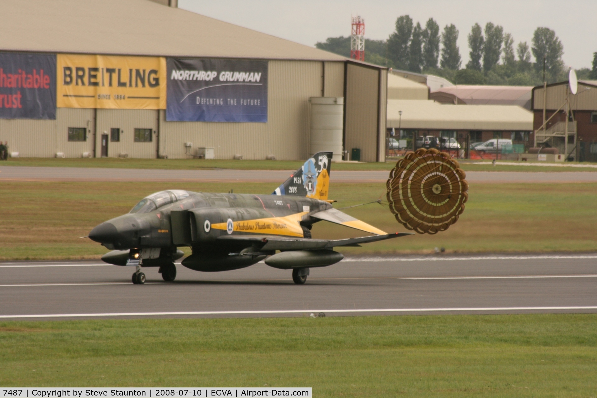 7487, McDonnell Douglas RF-4E Phantom II C/N 4101, Taken at the Royal International Air Tattoo 2008 during arrivals and departures (show days cancelled due to bad weather)