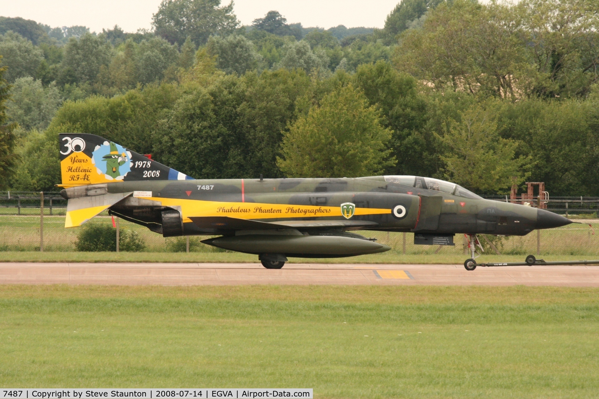 7487, McDonnell Douglas RF-4E Phantom II C/N 4101, Taken at the Royal International Air Tattoo 2008 during arrivals and departures (show days cancelled due to bad weather)