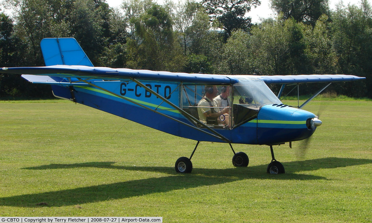 G-CBTO, 2002 Rans S-6ES Coyote II C/N PFA 204-13910, Rans S6-ES - a visitor to Baxterley Wings and Wheels 2008 , a grass strip in rural Warwickshire in the UK