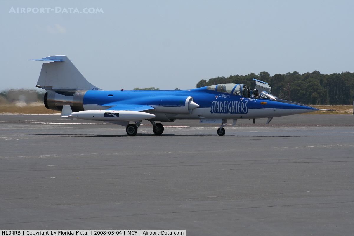 N104RB, 1962 Lockheed CF-104D Starfighter C/N 583A-5302, Starfighters Inc F104
