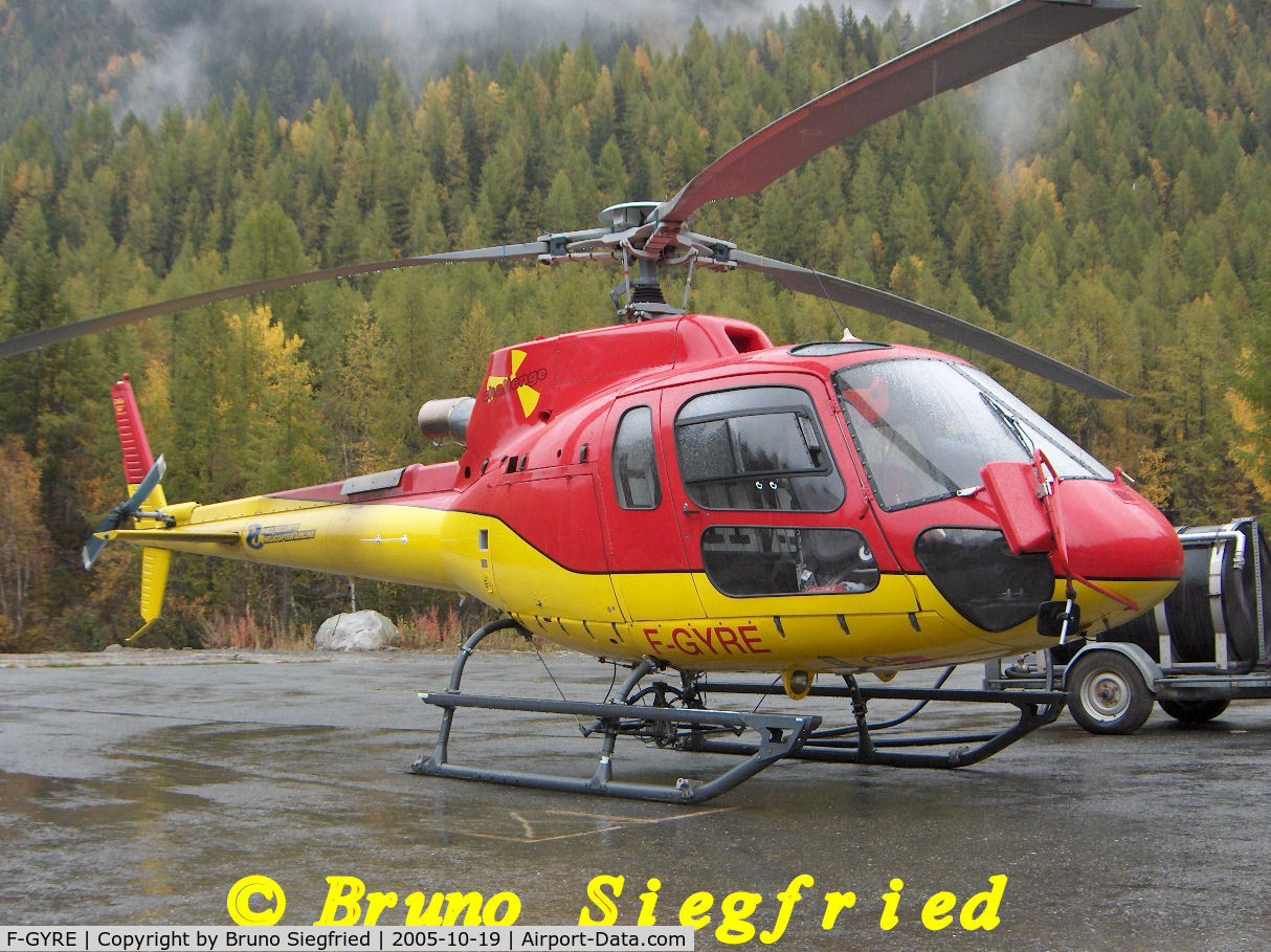 F-GYRE, Eurocopter AS-350B-3 Ecureuil Ecureuil C/N 3818, Argentière