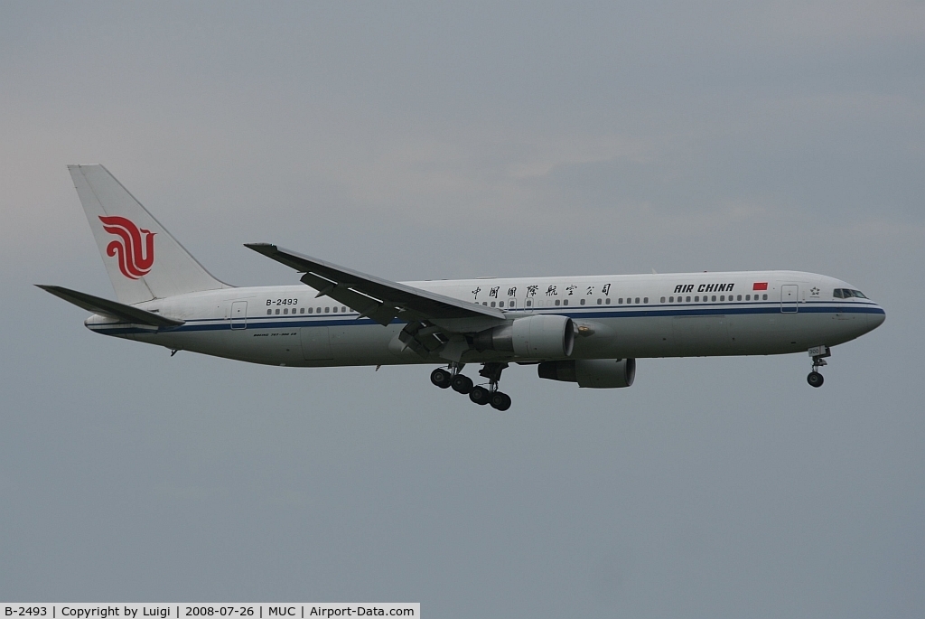 B-2493, 1998 Boeing 767-3Q8/ER C/N 28132, Air China