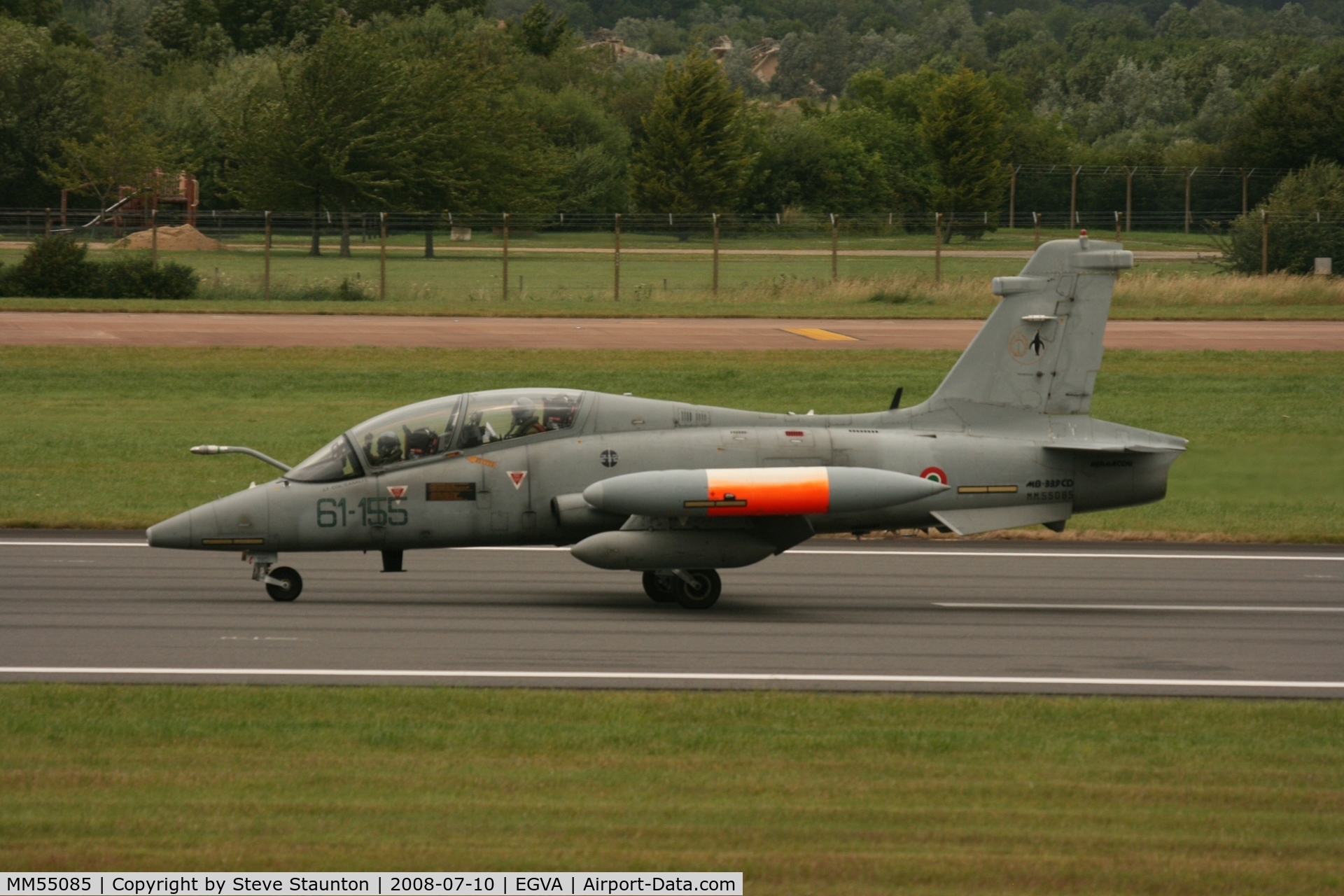 MM55085, Aermacchi MB-339CD C/N 6954/221/CD024, Taken at the Royal International Air Tattoo 2008 during arrivals and departures (show days cancelled due to bad weather)