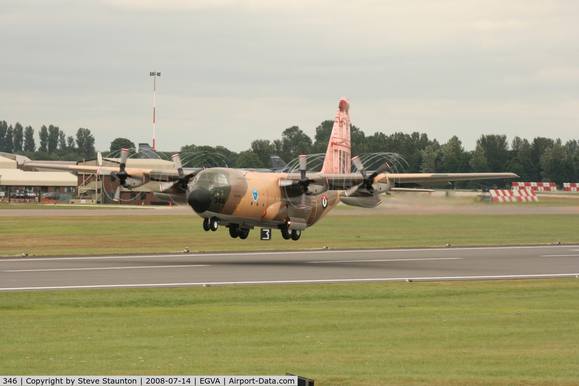 346, Lockheed C-130H Hercules C/N 382-4920, Taken at the Royal International Air Tattoo 2008 during arrivals and departures (show days cancelled due to bad weather)