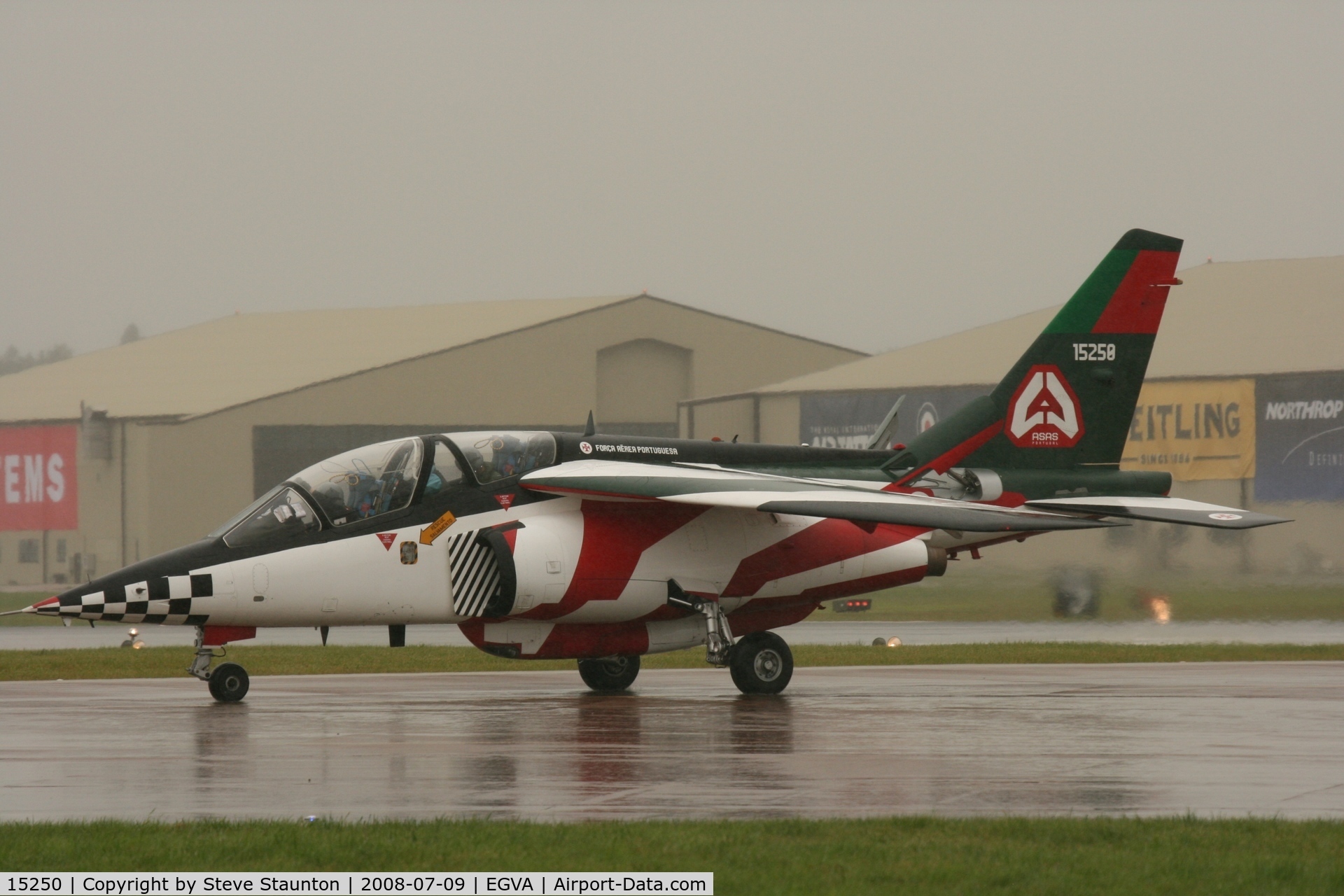 15250, Dassault-Dornier Alpha Jet A C/N 0170, Taken at the Royal International Air Tattoo 2008 during arrivals and departures (show days cancelled due to bad weather)