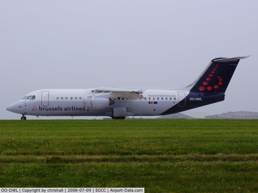 OO-DWL, 1999 British Aerospace Avro 146-RJ100 C/N E3361, Brussels Airlines