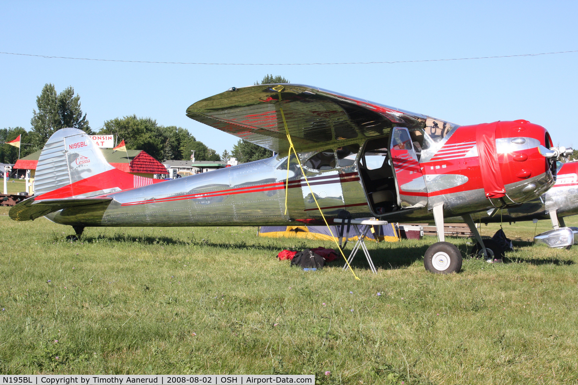 N195BL, 1952 Cessna 195 C/N 7872, EAA AirVenture 2008