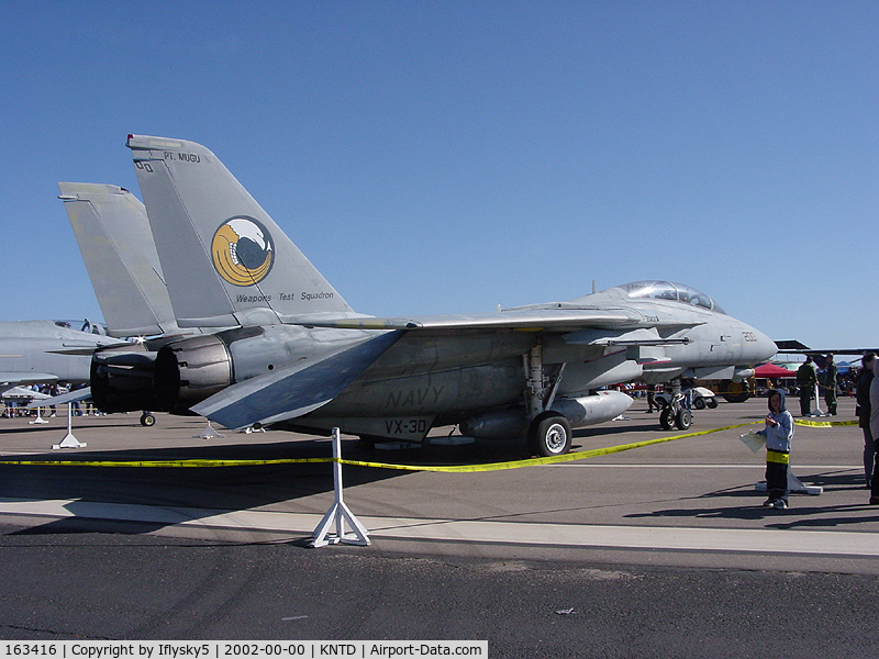 163416, Grumman NF-14D Tomcat C/N 600, US Navy F-14 WTS VX-30