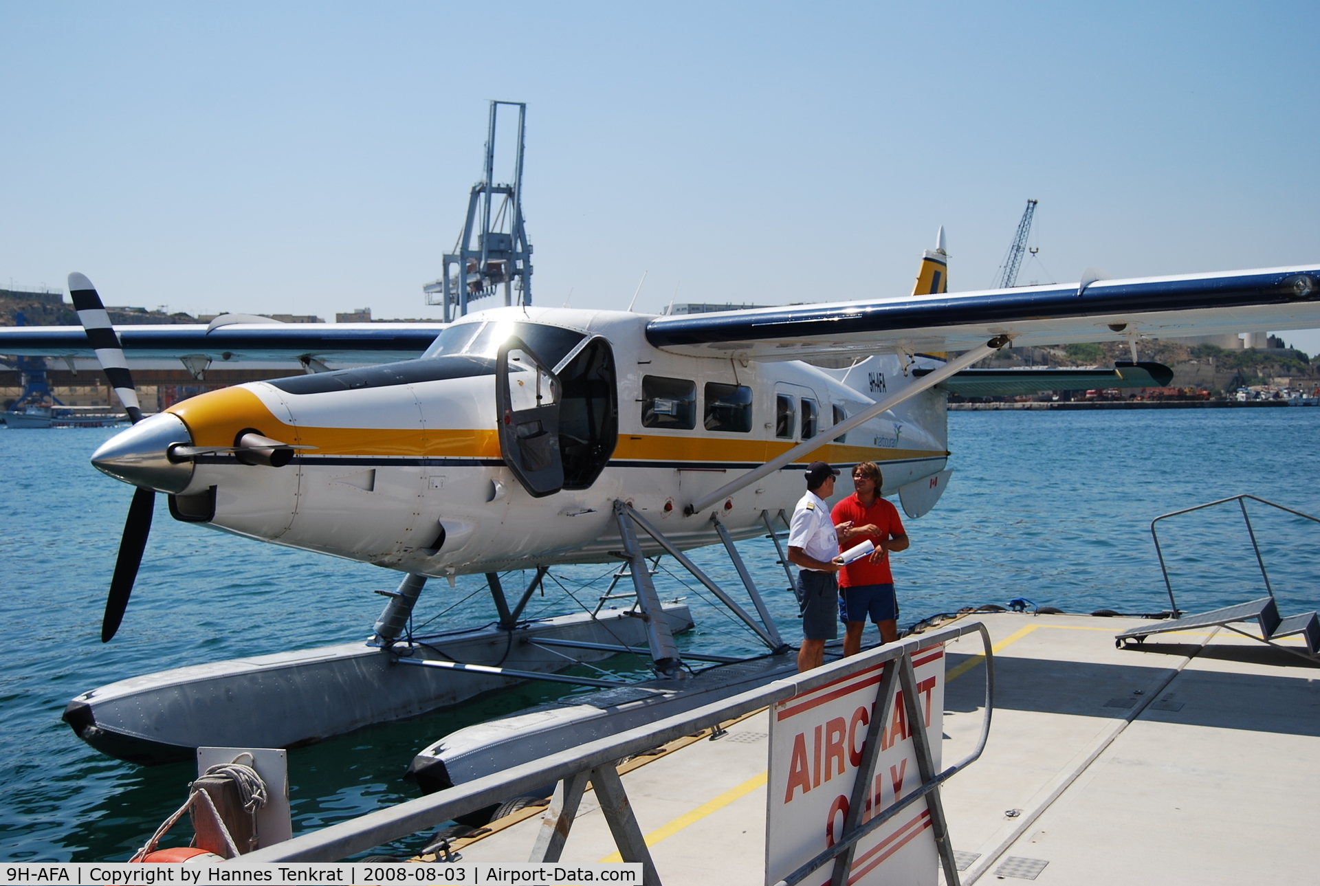 9H-AFA, De Havilland Canada DHC-3T Vazar Turbine Otter C/N 406, De Havilland DHC-3 Otter @Valletta Harbour (Harbourair)