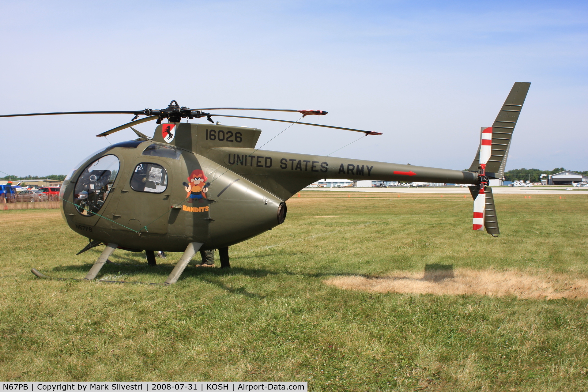 N67PB, 1968 Hughes OH-6A Cayuse C/N 480411, Oshkosh 2008