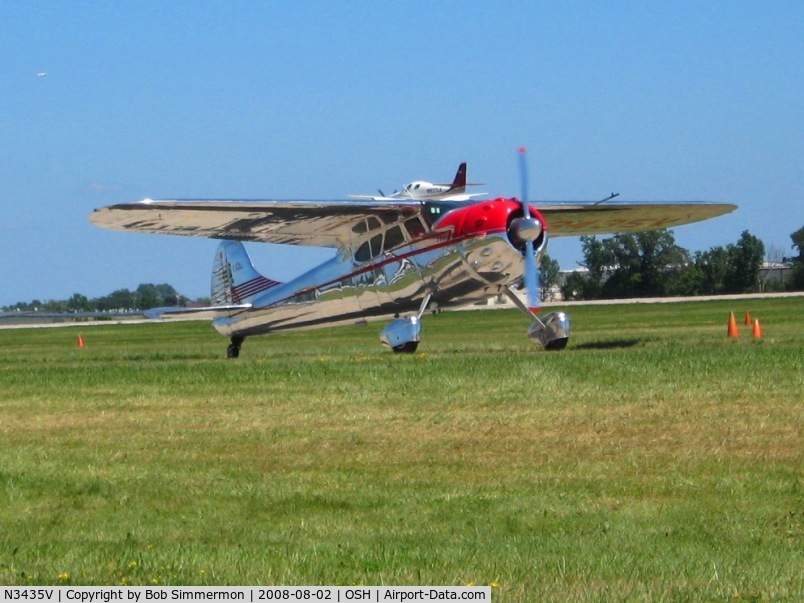 N3435V, 1948 Cessna 195 C/N 7120, Airventure 2008 - Oshkosh, WI