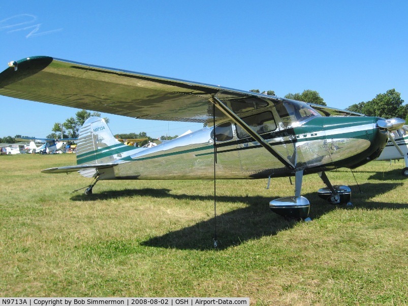 N9713A, 1950 Cessna 170A C/N 19403, Airventure 2008 - Oshkosh, WI