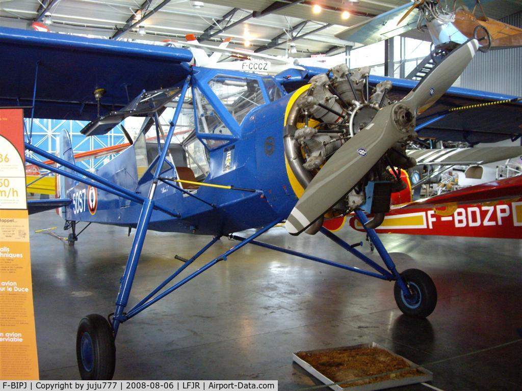 F-BIPJ, Morane-Saulnier MS-505 Criquet C/N 149, on display at Angers Loire muséum