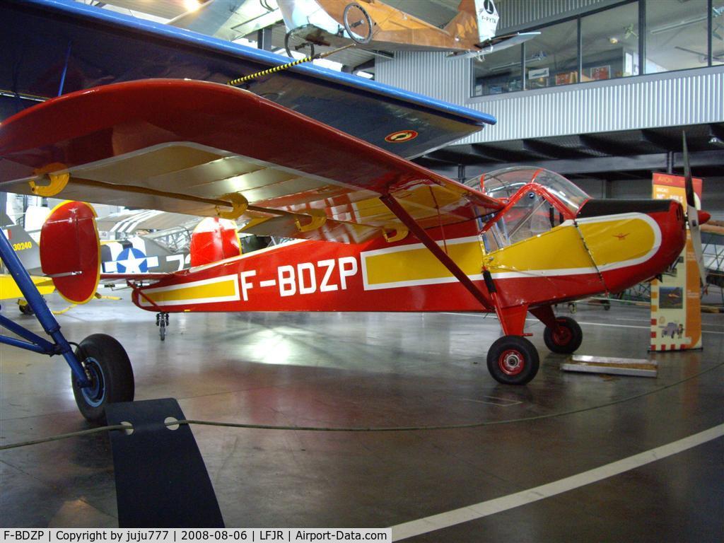 F-BDZP, SNCAC NC.858S C/N 6, on display at Angers Loire muséum
