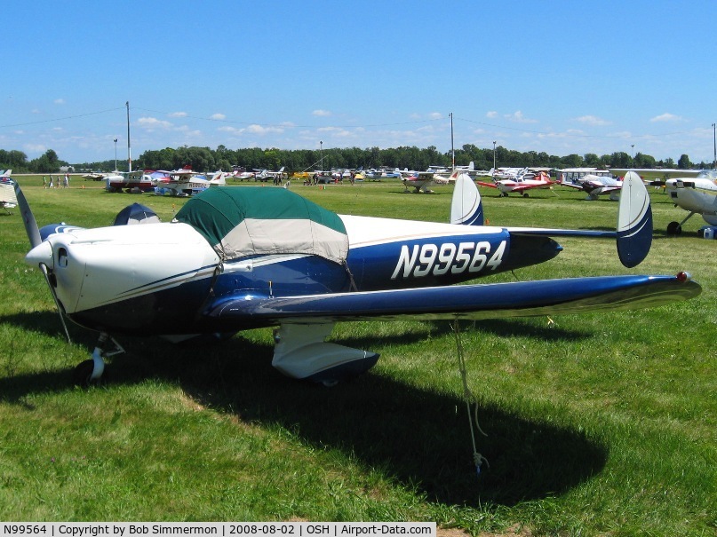 N99564, 1946 Erco 415C Ercoupe C/N 2187, Airventure 2008 - Oshkosh, WI