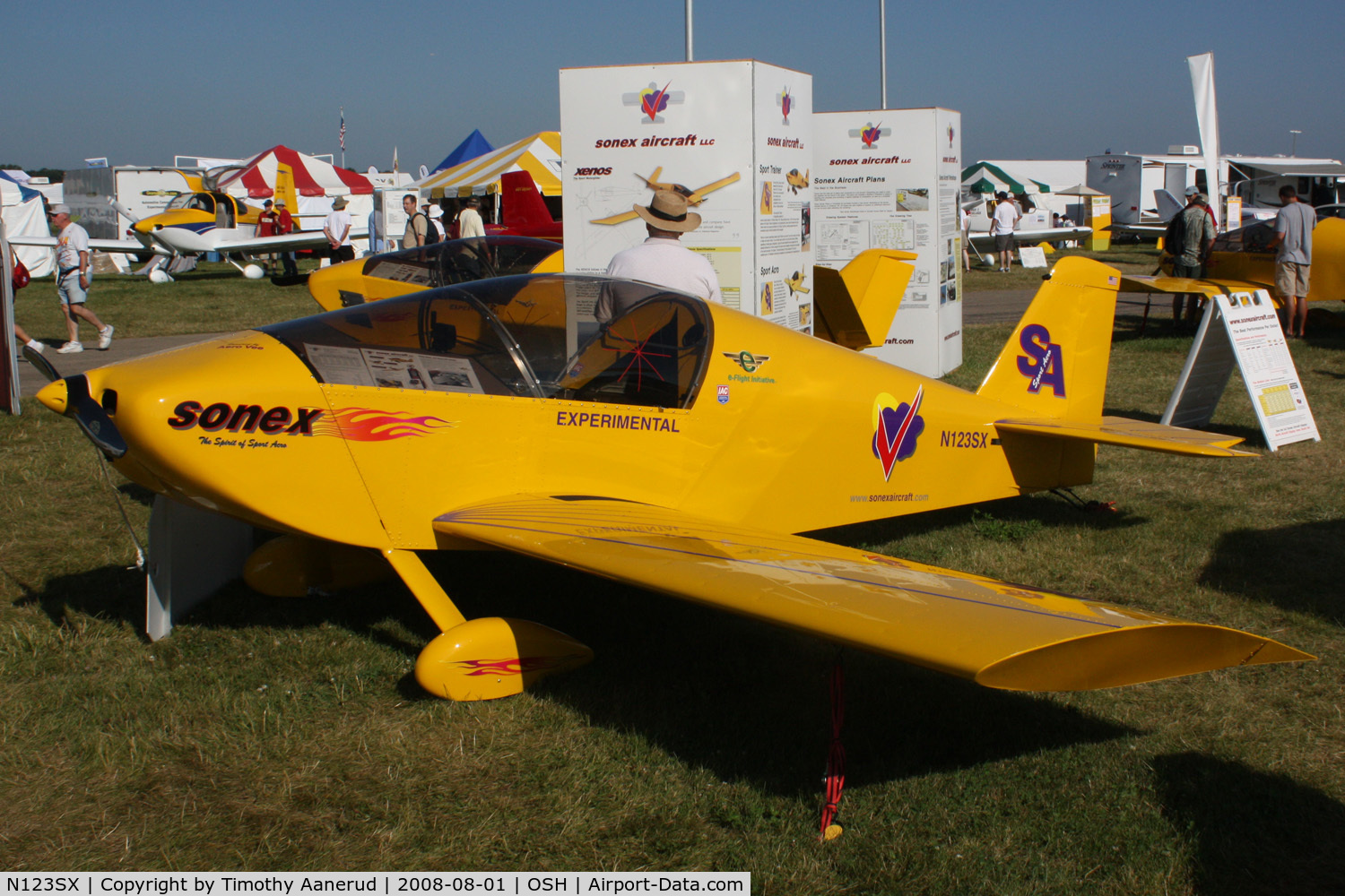 N123SX, Sonex Sonex SA C/N 0008, EAA AirVenture 2008