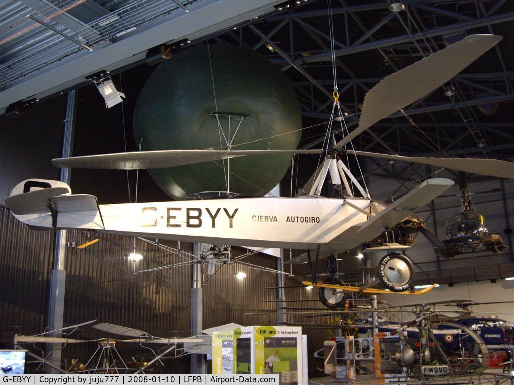 G-EBYY, 1928 Avro Cierva C-8L Mk2 C/N Not found G-EBYY, on display at Le Bourget Muséum