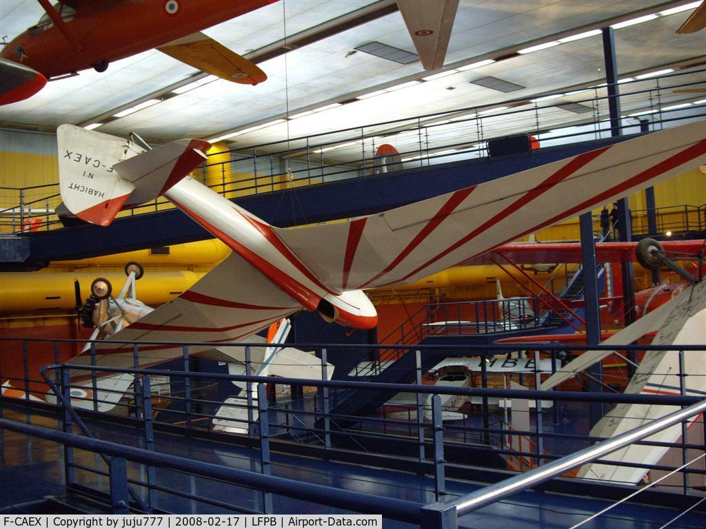 F-CAEX, DFS 108-53 Habicht C/N 1, on display at Le Bourget Muséum