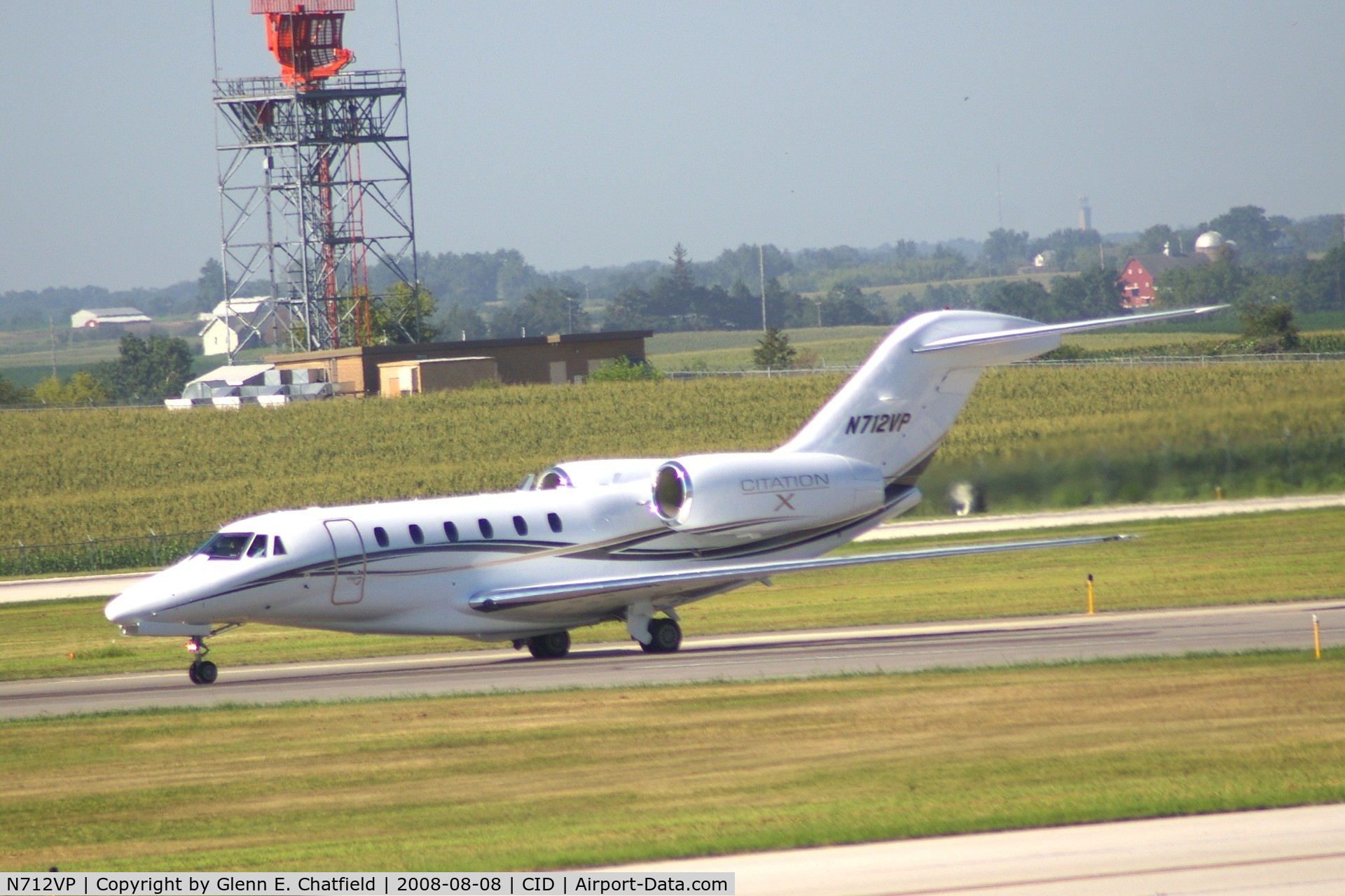 N712VP, 1997 Cessna 750 Citation X Citation X C/N 750-0012, Taxiing on Alpha to the ramp.  Looking through my dirty window.
