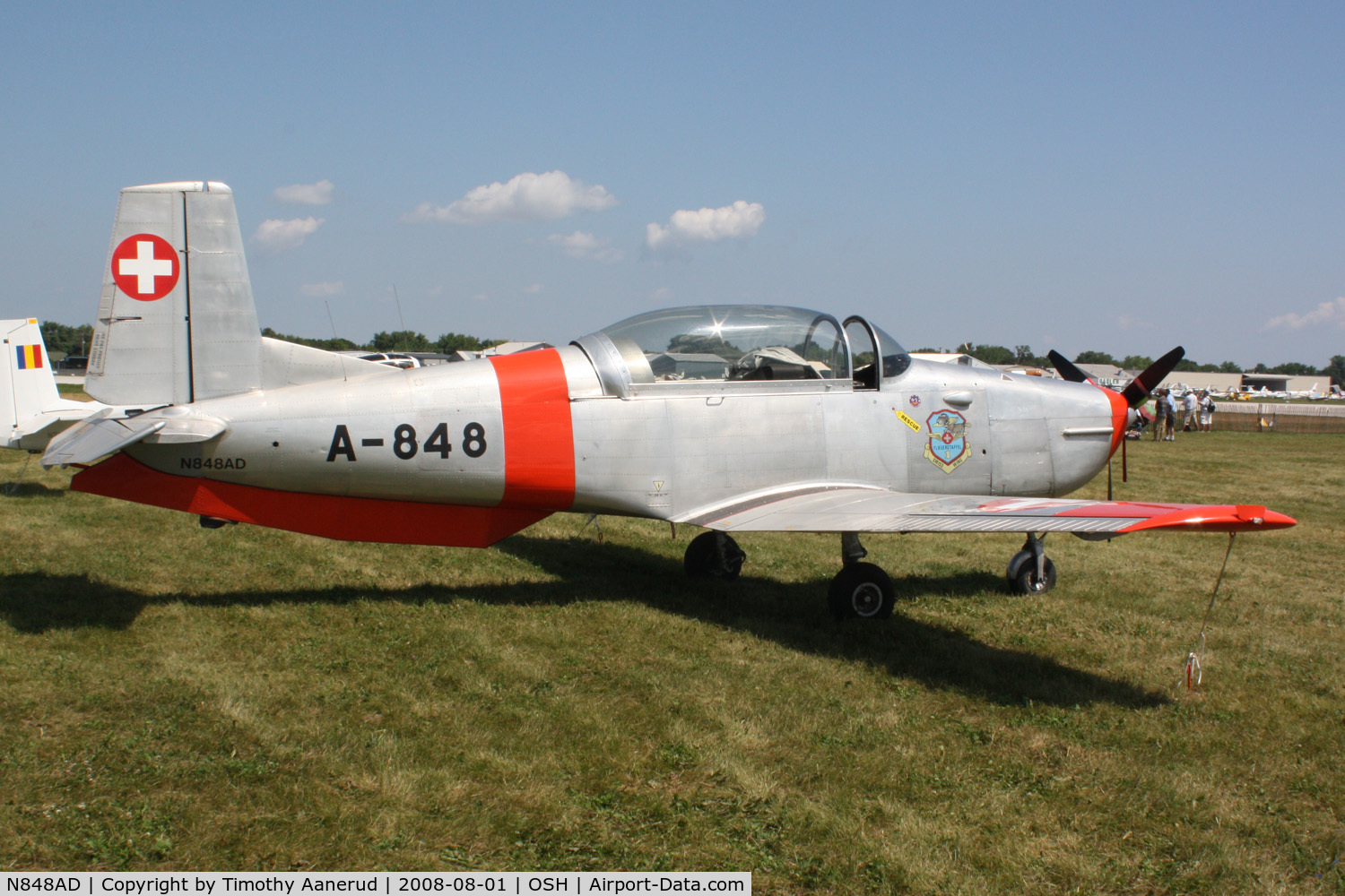 N848AD, 1959 Pilatus P3-05 C/N 486-35, EAA AirVenture 2008