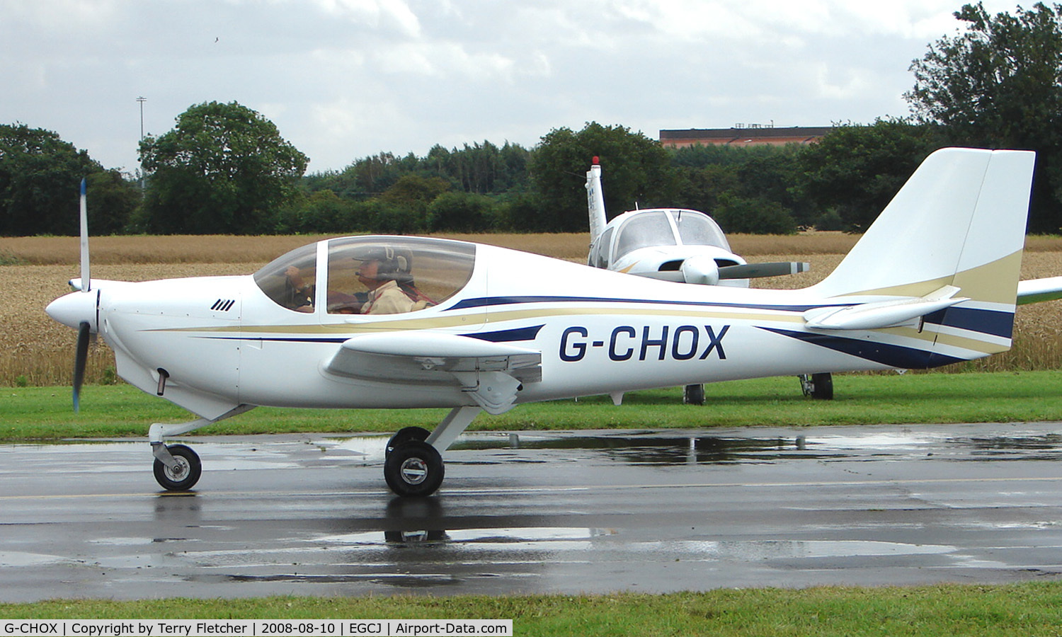 G-CHOX, 2003 Europa XS Tri-Gear C/N PFA 247-13974, Visitor to the 2008 LAA Regional Fly-in at Sherburn