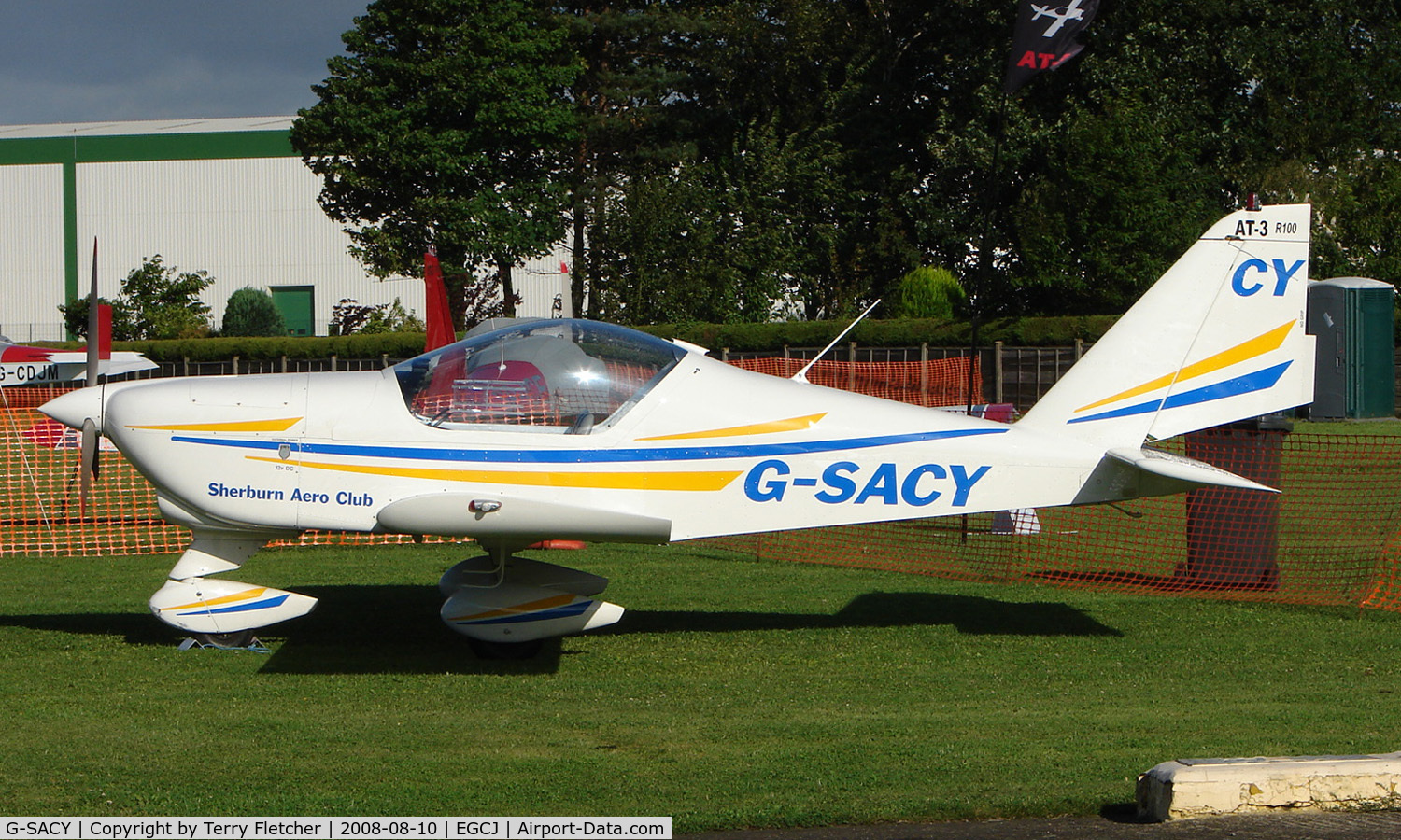 G-SACY, 2007 Aero AT-3 R100 C/N AT3-029, Resident aircraft at Sherburn - seen during 2008 LAA Regional Fly in