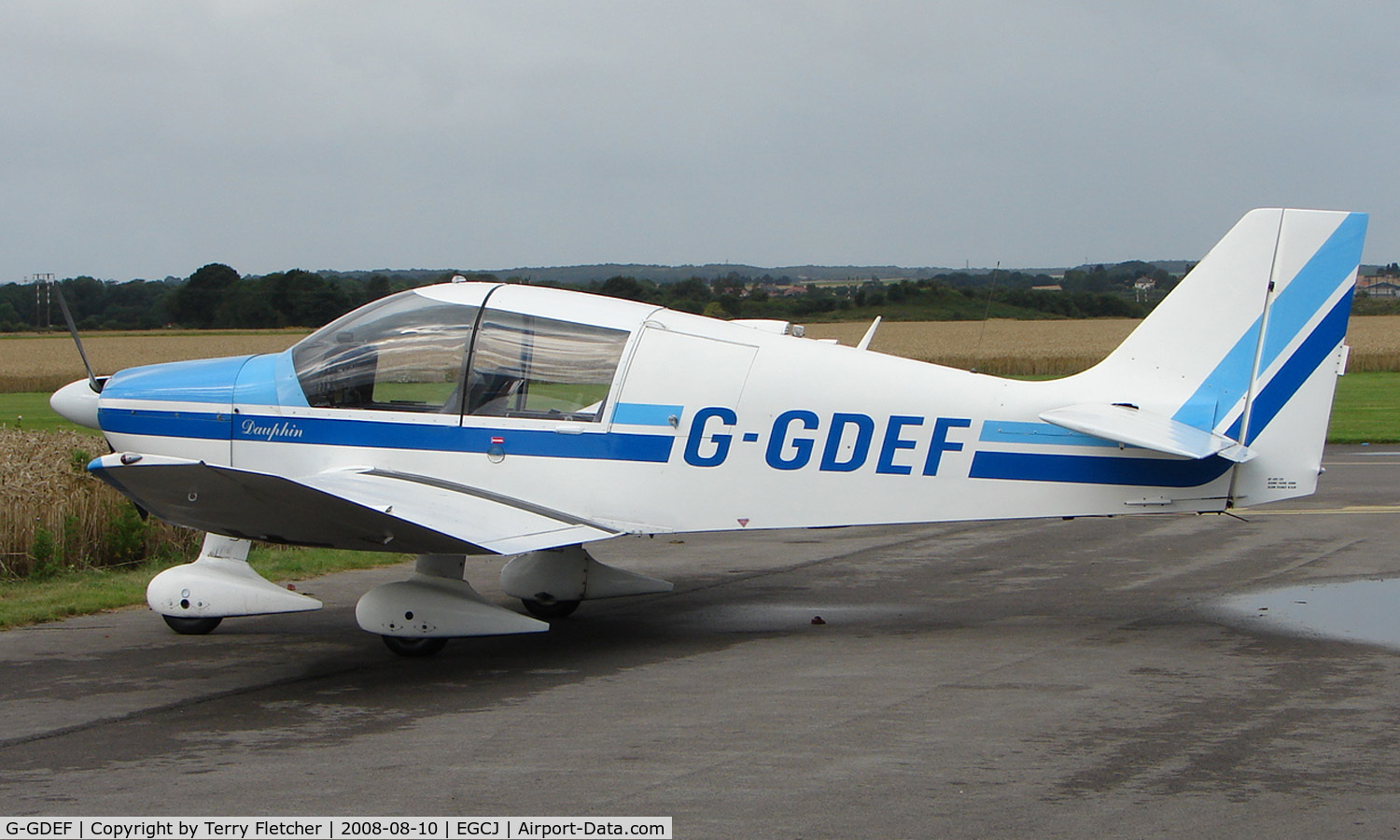 G-GDEF, 1981 Robin DR-400-120 Petit Prince C/N 1538, Resident aircraft at Sherburn - seen during 2008 LAA Regional Fly in