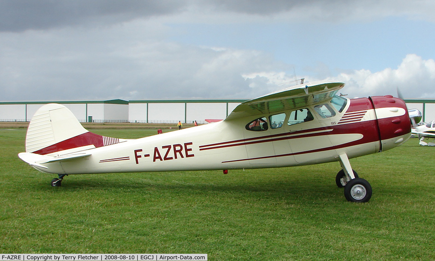 F-AZRE, 1952 Cessna 190B C/N 16046, Visitor to the 2008 LAA Regional Fly-in at Sherburn