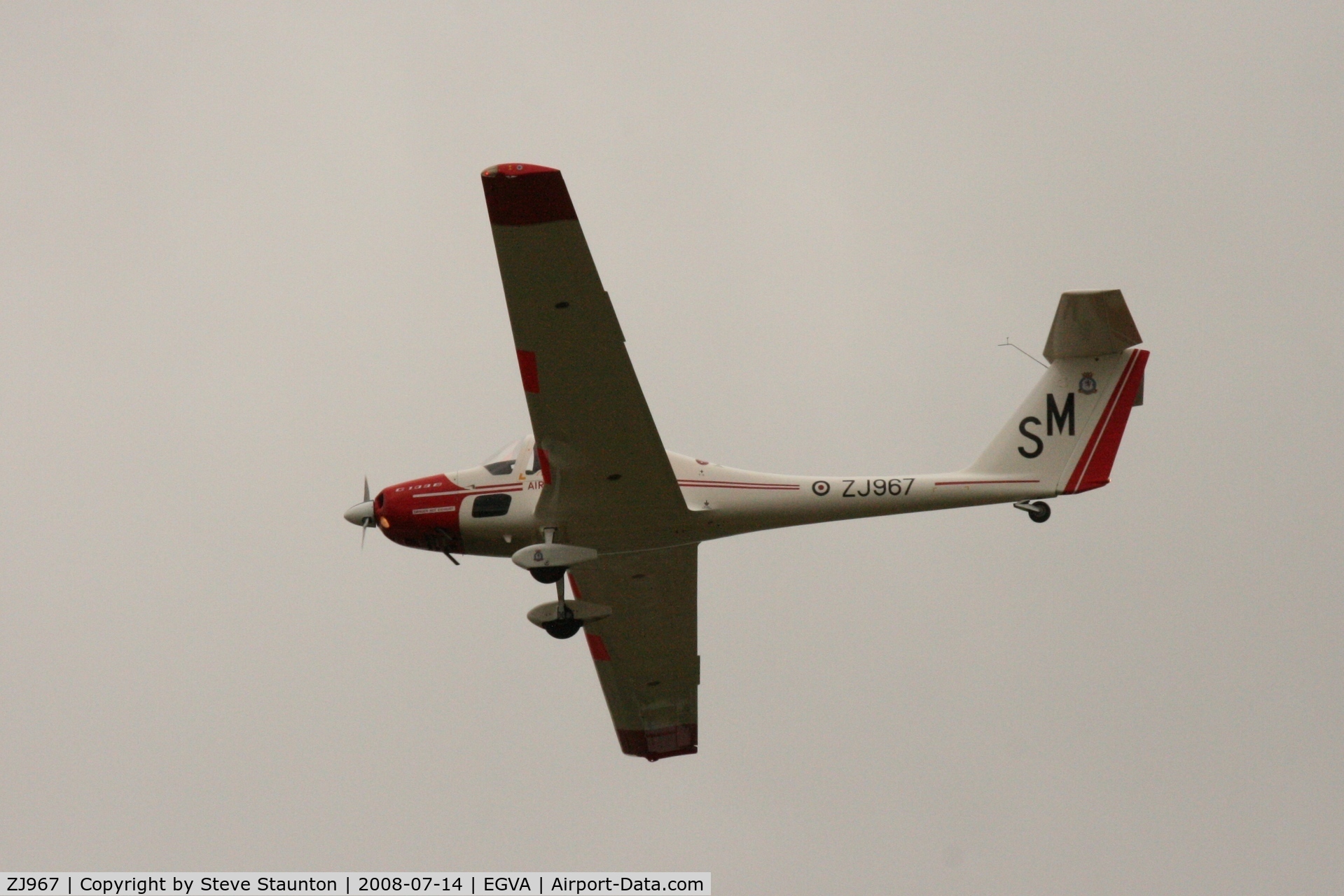 ZJ967, Grob G-109B Vigilant T1 C/N 6504, Taken at the Royal International Air Tattoo 2008 during arrivals and departures (show days cancelled due to bad weather)