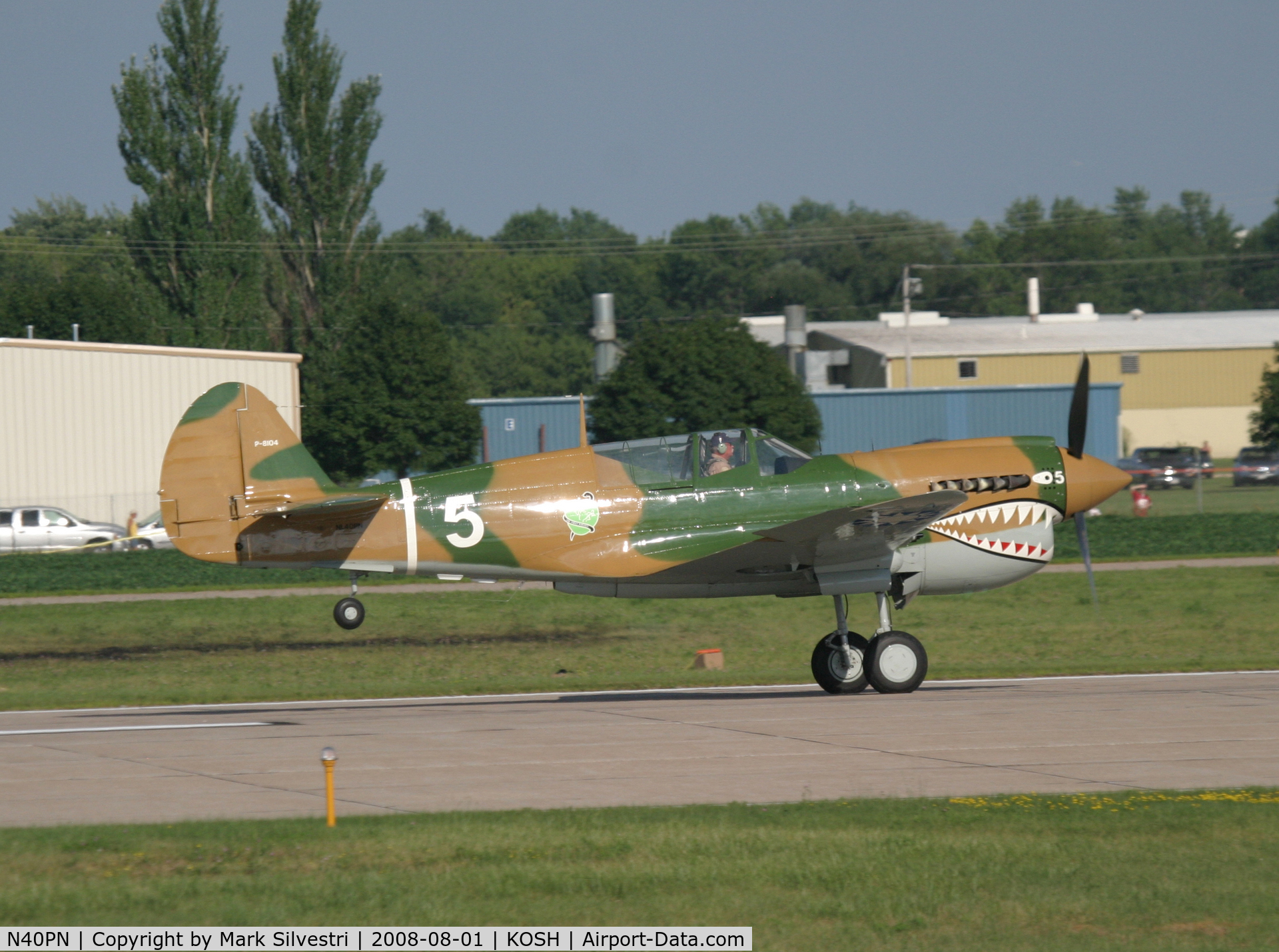 N40PN, 1944 Curtiss P-40N Warhawk C/N 33109, Oshkosh 2008