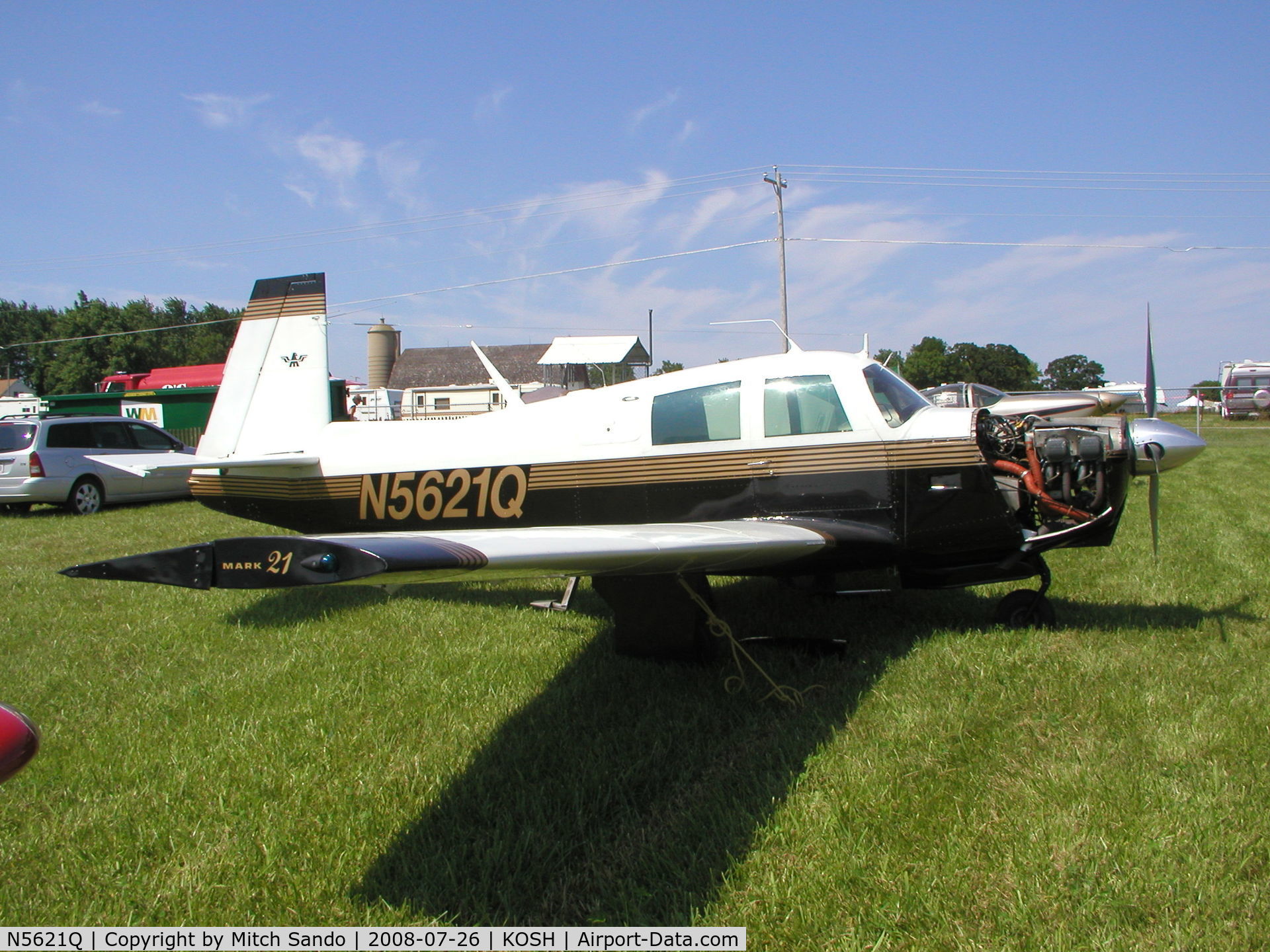 N5621Q, 1965 Mooney M20C Ranger C/N 3009, EAA AirVenture 2008.
