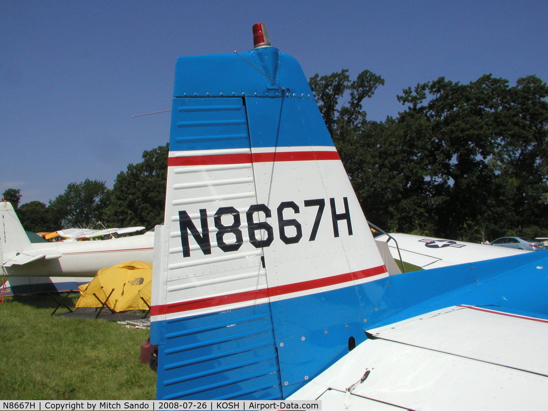 N8667H, 1947 North American Navion C/N NAV-4-667, EAA AirVenture 2008.