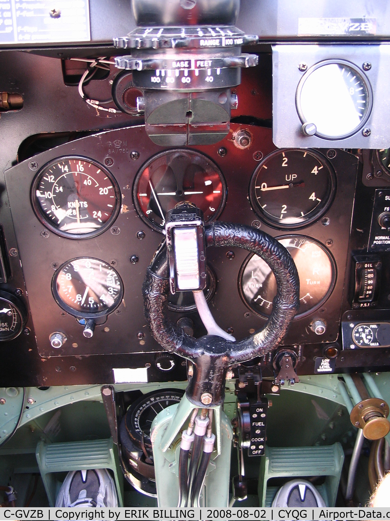 C-GVZB, 1945 Supermarine 361 Spitfire LF.XVIe C/N CBAF.IX.4756, Cockpit of SL721
