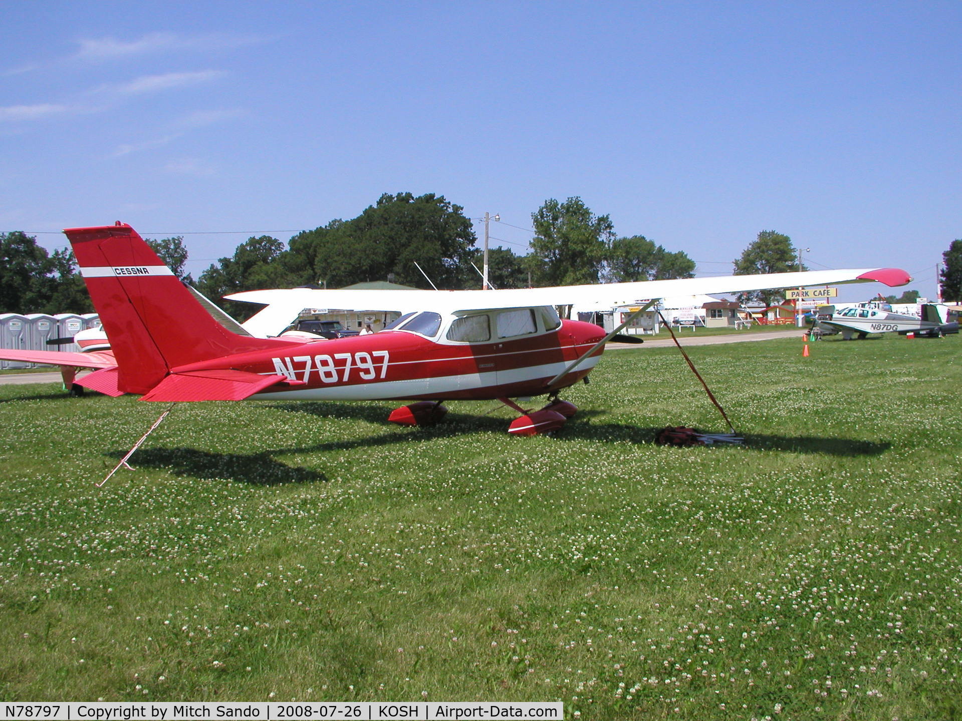 N78797, 1968 Cessna 172K Skyhawk C/N 17257767, EAA AirVenture 2008.