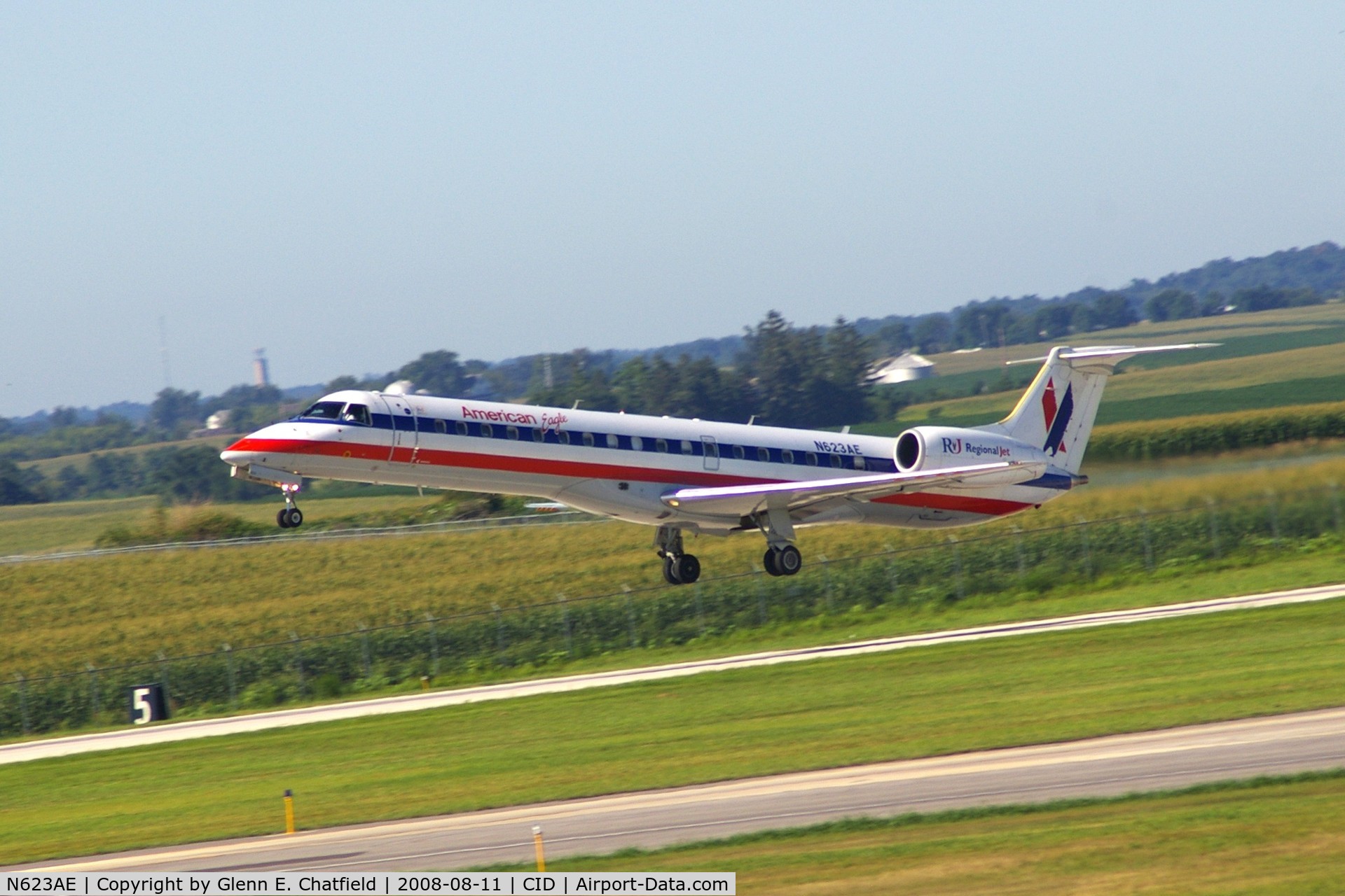 N623AE, 1999 Embraer ERJ-145LR (EMB-145LR) C/N 145109, Airborne off Runway 9